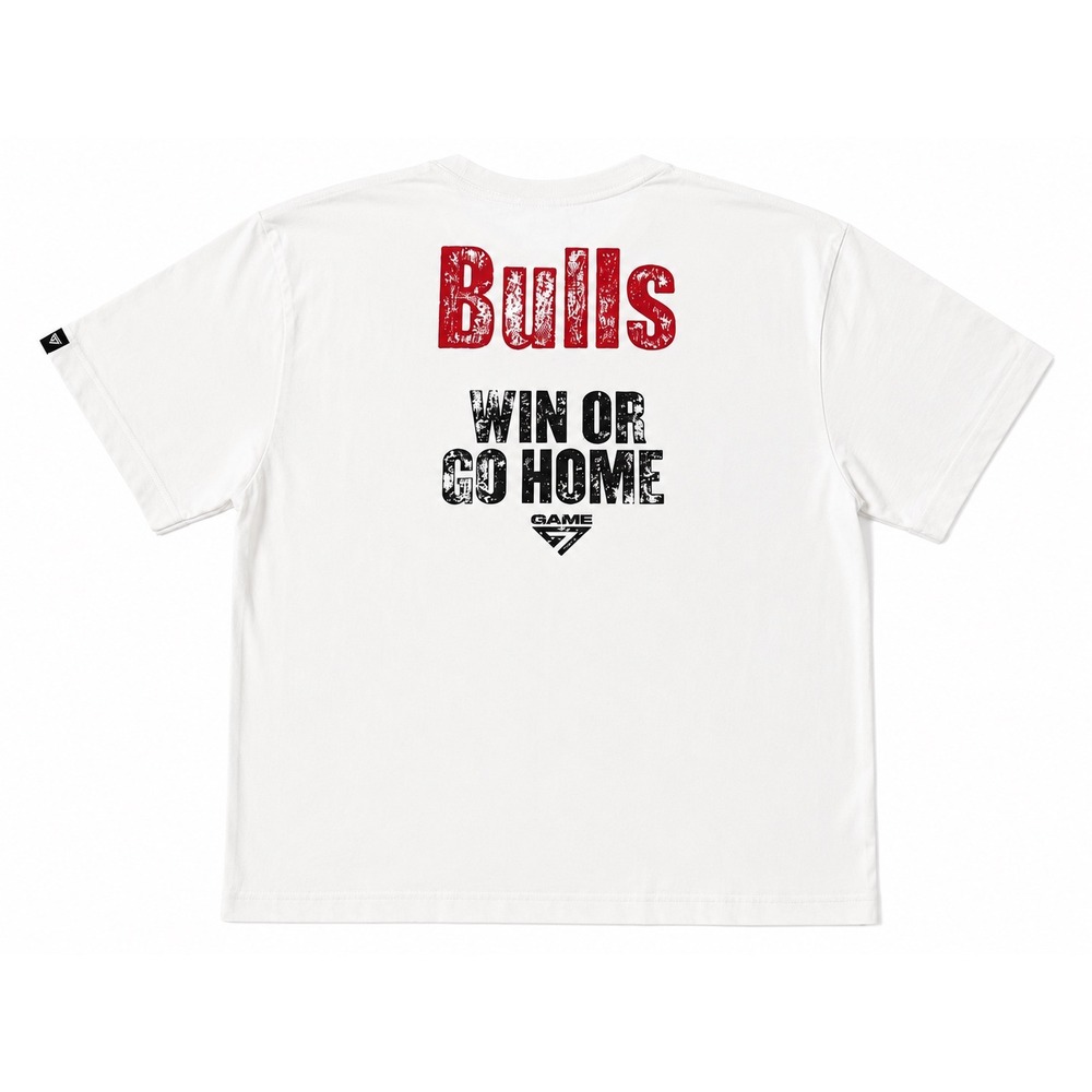 NBA Chicago Bulls Game 7 Graphic T-Shirt White Large Win Or Go Home Mens New - Picture 2 of 5